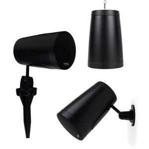 Main product image for Dayton Audio 4" Compact Pendant/Landscape Speaker 70V/100V/8 Ohm Black WP40XTB 310-090